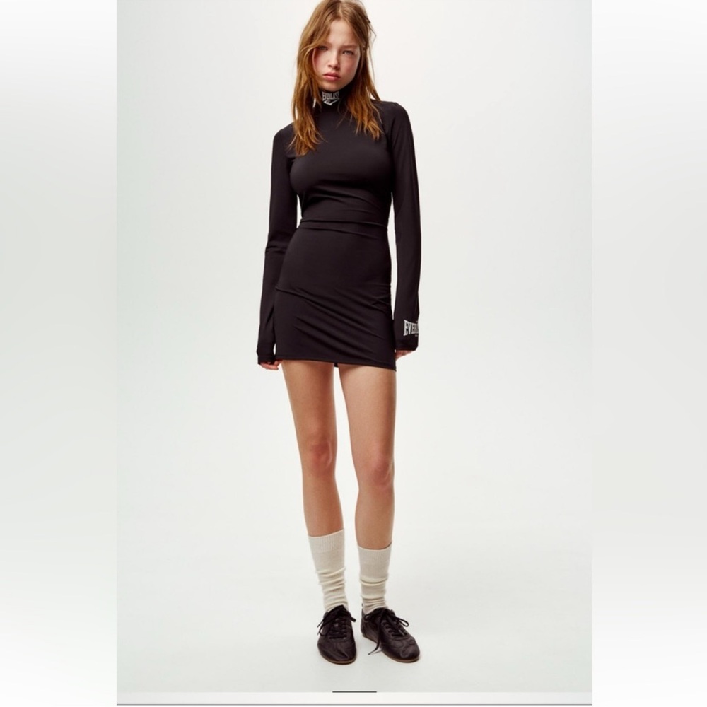 Zara Black Long Sleeve Dress